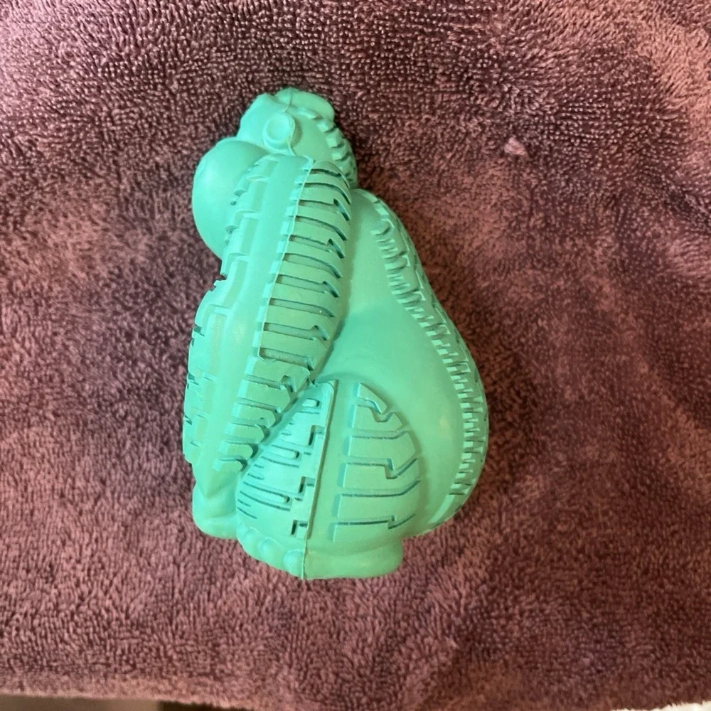 Arm & Hammer Super Treadz Gorilla Dental Chew Dental Teal Dog Toy Rubber